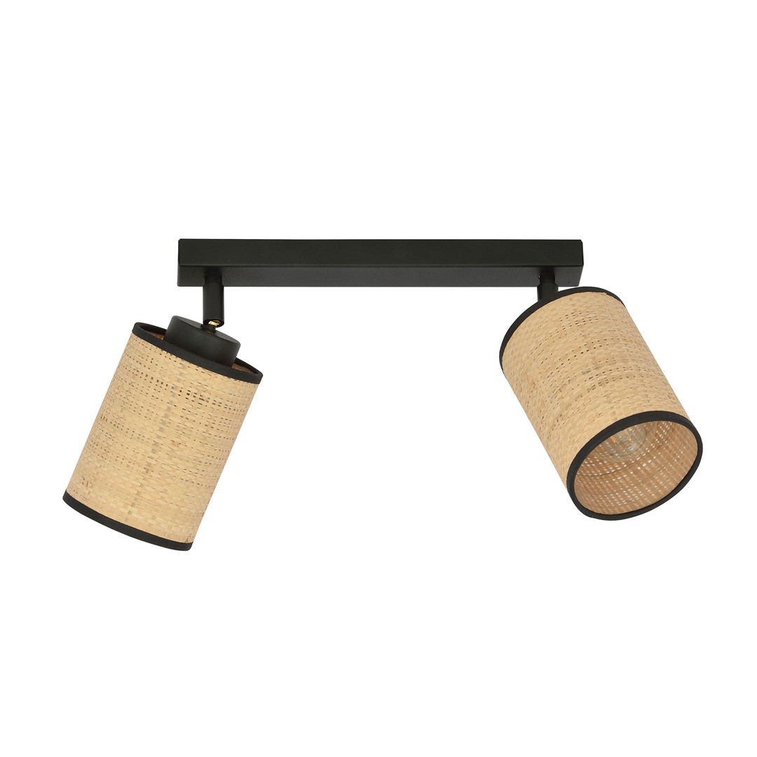 Emibig Stropna svjetiljka YOGA 230V 15W MAX LED E14 Čelik/ Tkanina Crna