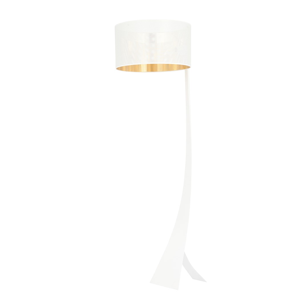 Emibig Podna lampa ESTRELLA 230V 15W MAX LED E27 Čelik/ Tkanina Crna