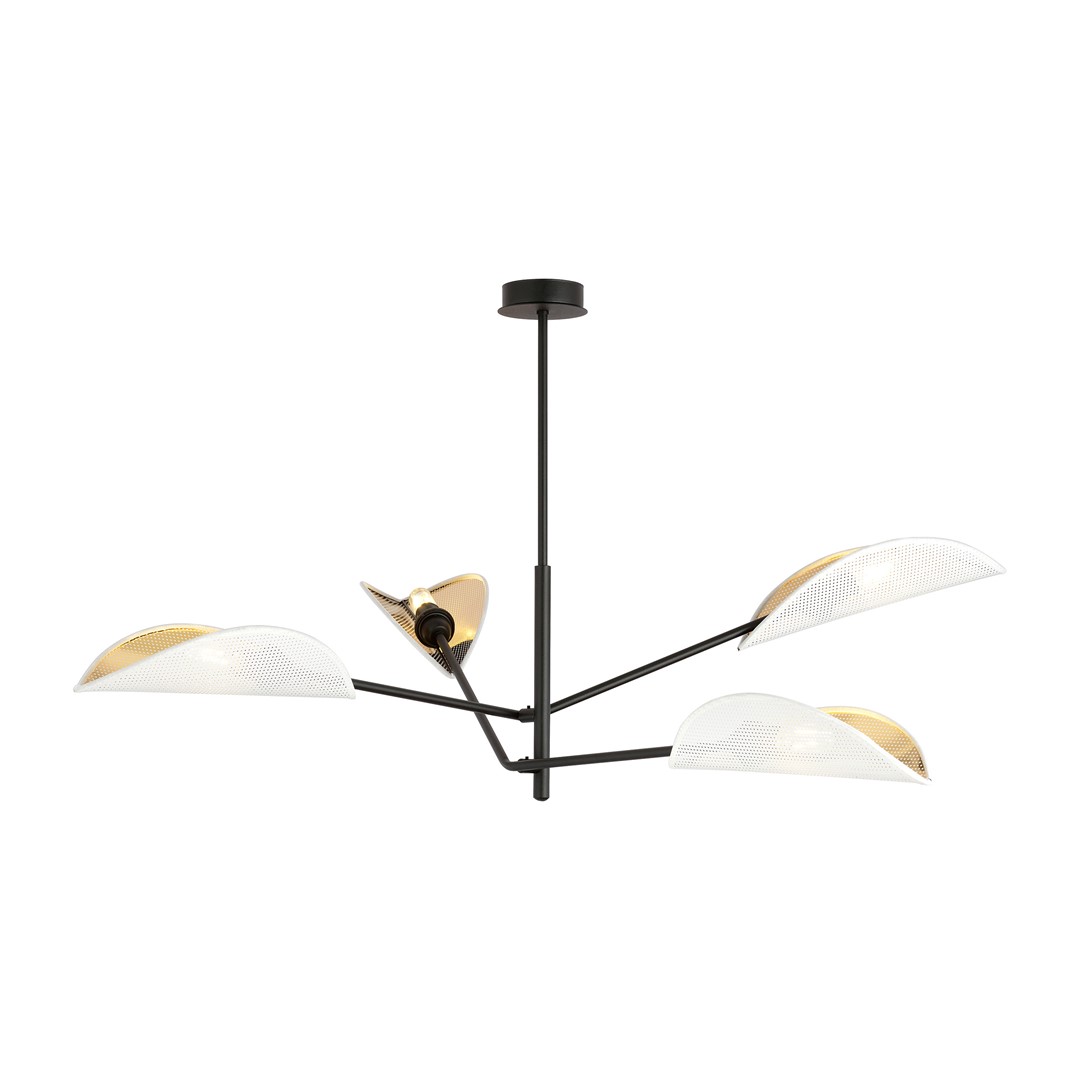 Emibig Stropna svjetiljka VENE 230V 10W MAX LED E14 Čelik/ Tkanina Crna