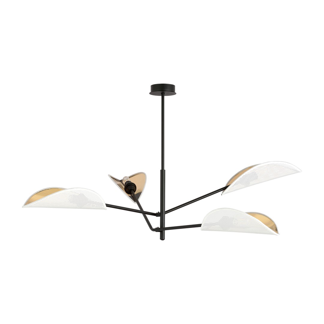 Emibig Stropna svjetiljka VENE 230V 10W MAX LED E14 Čelik/ Tkanina Crna