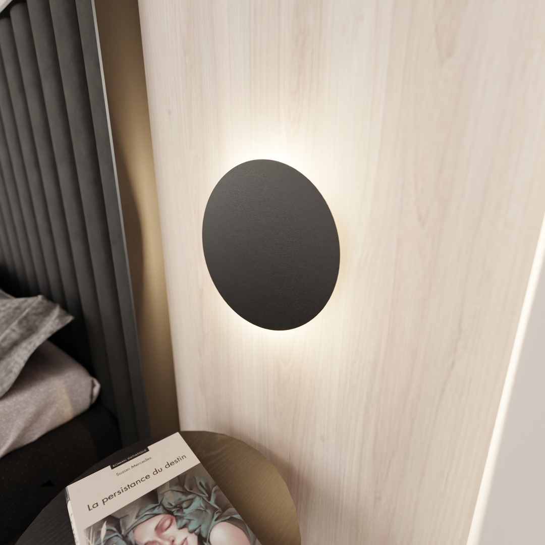 Emibig Zidna lampa FORM 230V 8W MAX LED G9 Čelik Crna