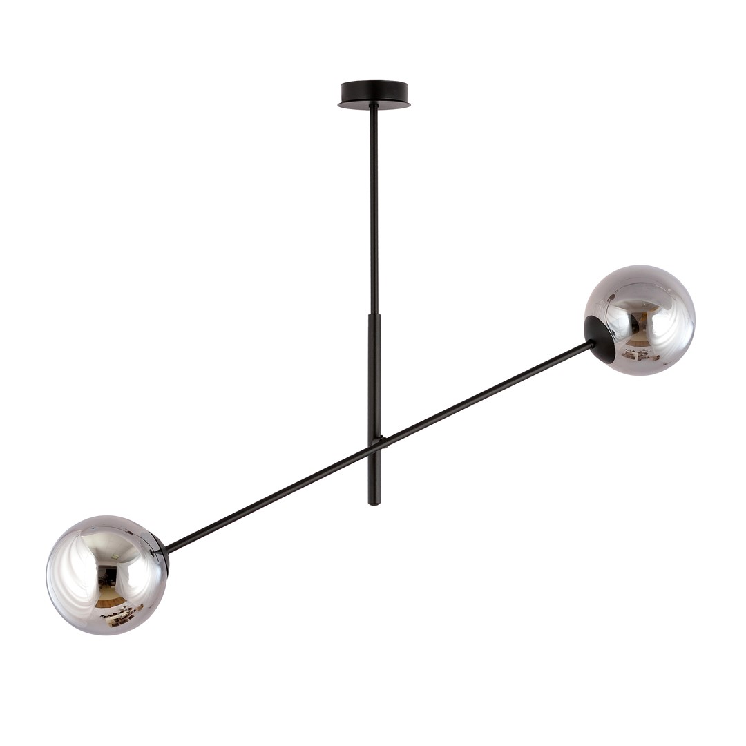 Emibig Visilica LINEAR 230V 10W MAX LED E14 Čelik/ Staklo Crna