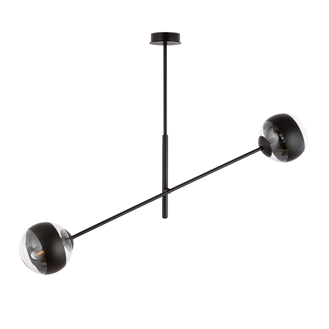 Emibig Visilica LINEAR 230V 10W MAX LED E14 Čelik/ Staklo Crna