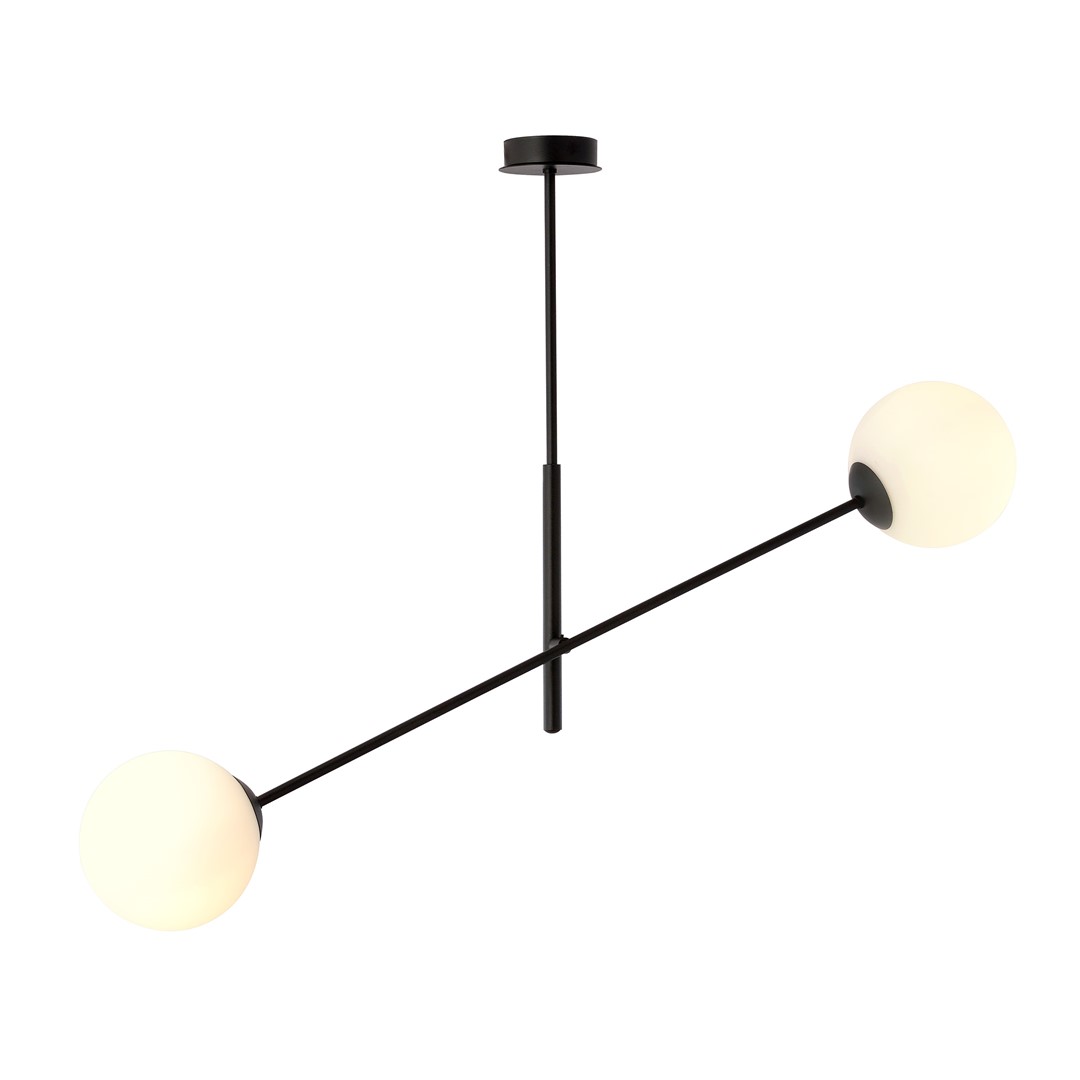 Emibig Visilica LINEAR 230V 10W MAX LED E14 Čelik/ Staklo Crna