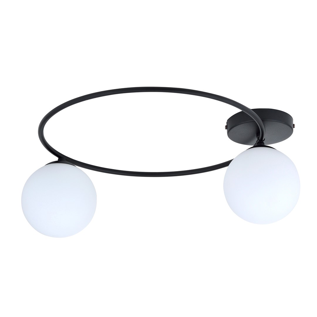 Emibig Stropna svjetiljka SOPRA 230V 10W MAX LED E14 Čelik/ Staklo Crna