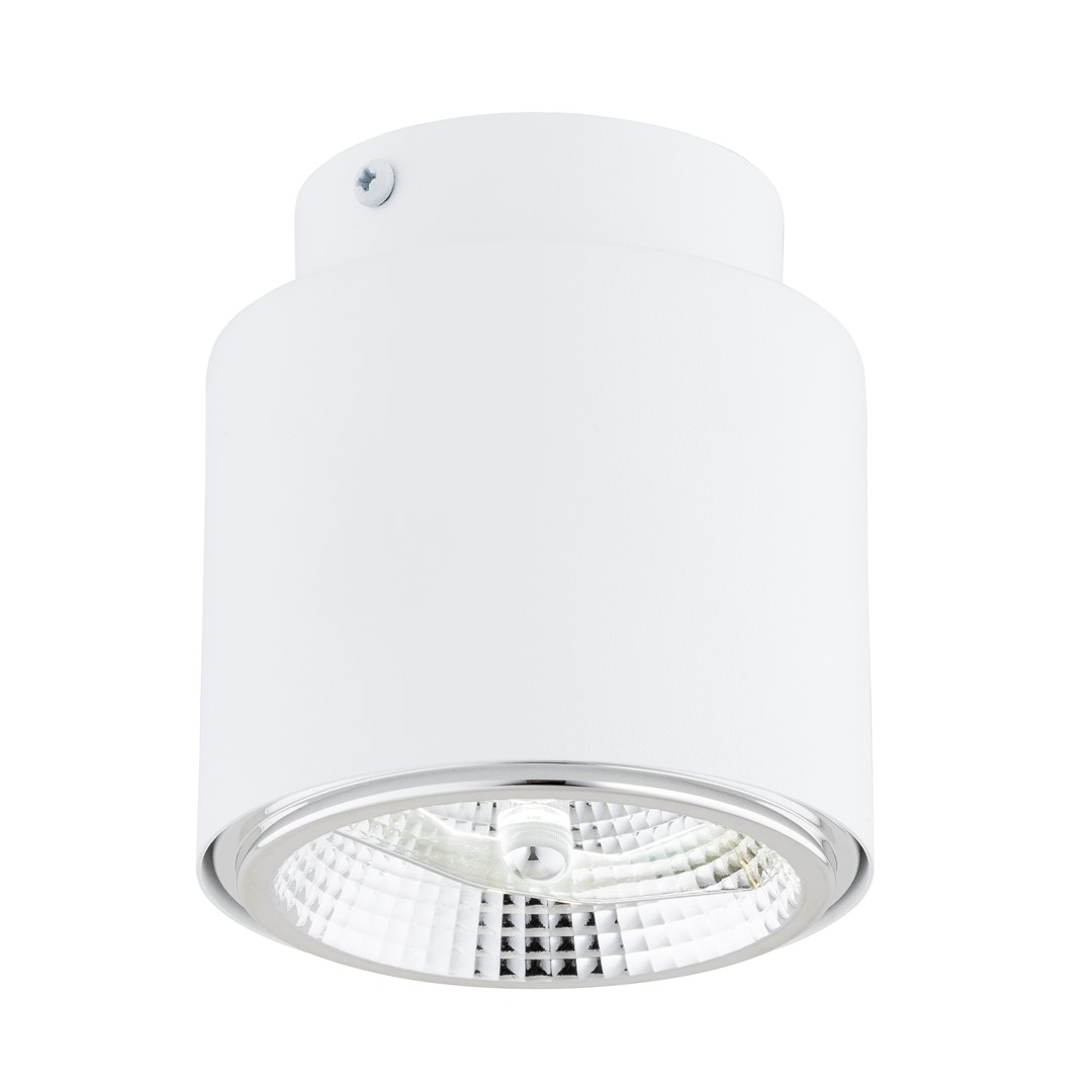 Emibig Stropna svjetiljka NANO 230V 12W MAX LED GU10 AR 111 Čelik Bijela
