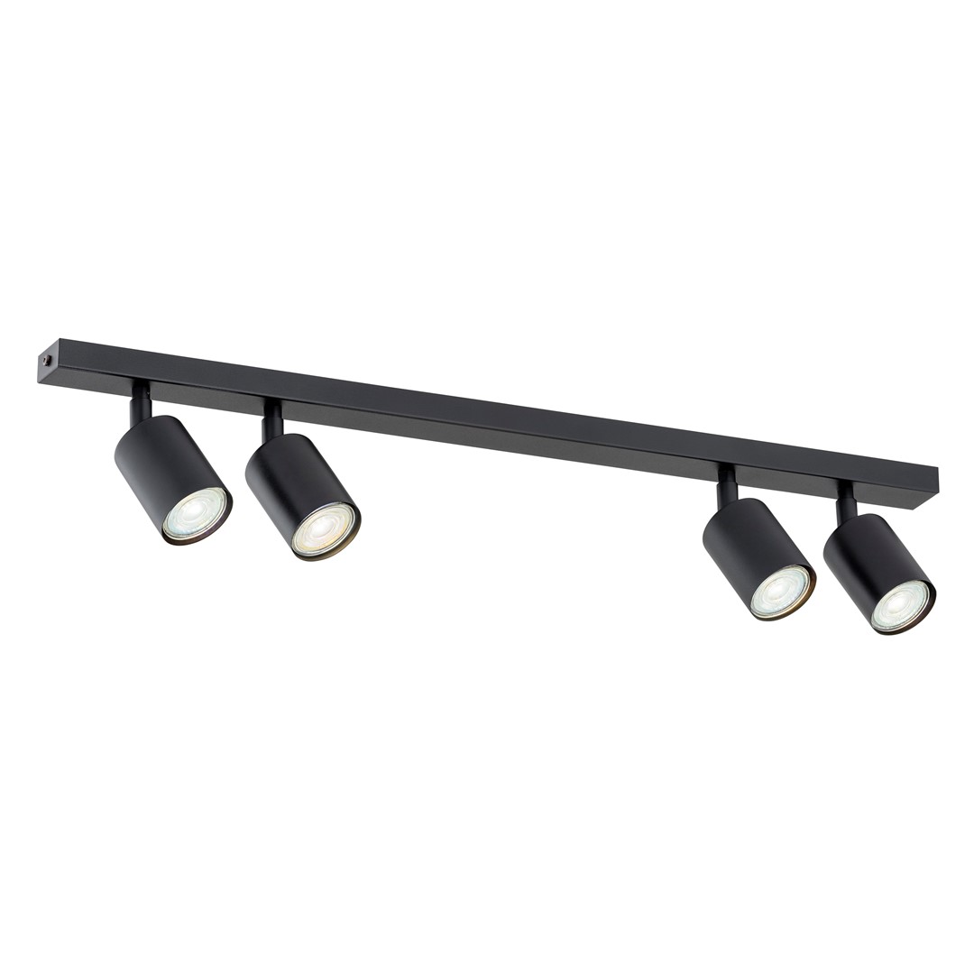 Emibig Stropna svjetiljka FLASH 230V 8W MAX LED GU10 Čelik Crna