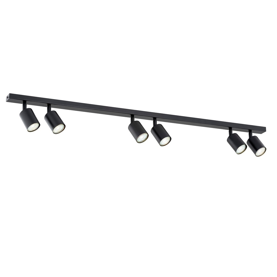 Emibig Stropna svjetiljka FLASH 230V 8W MAX LED GU10 Čelik Crna