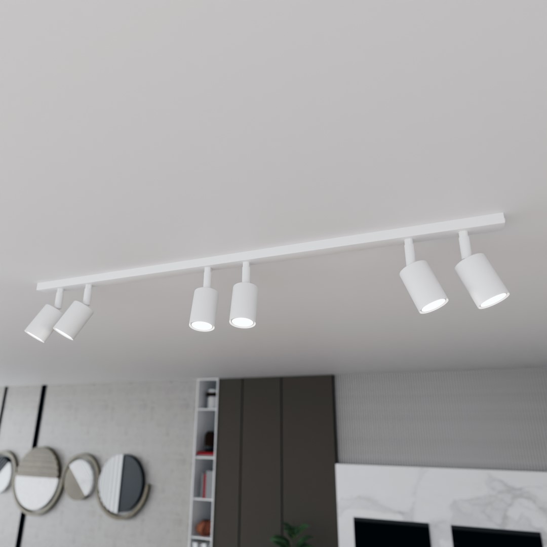 Emibig Stropna svjetiljka FLASH 230V 8W MAX LED GU10 Čelik Crna
