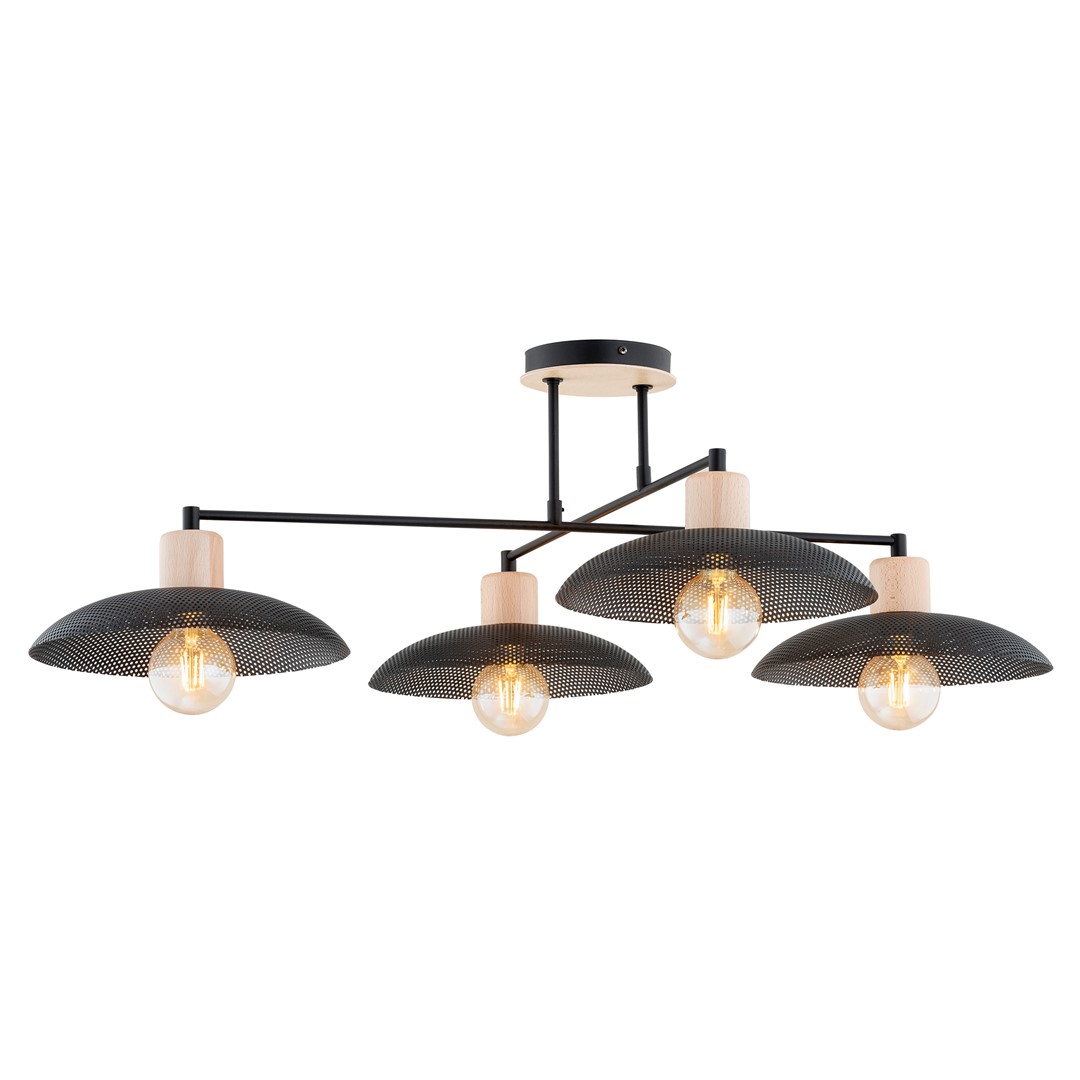 Emibig Luster KOBE 230V 15W MAX LED E27 Čelik Crna