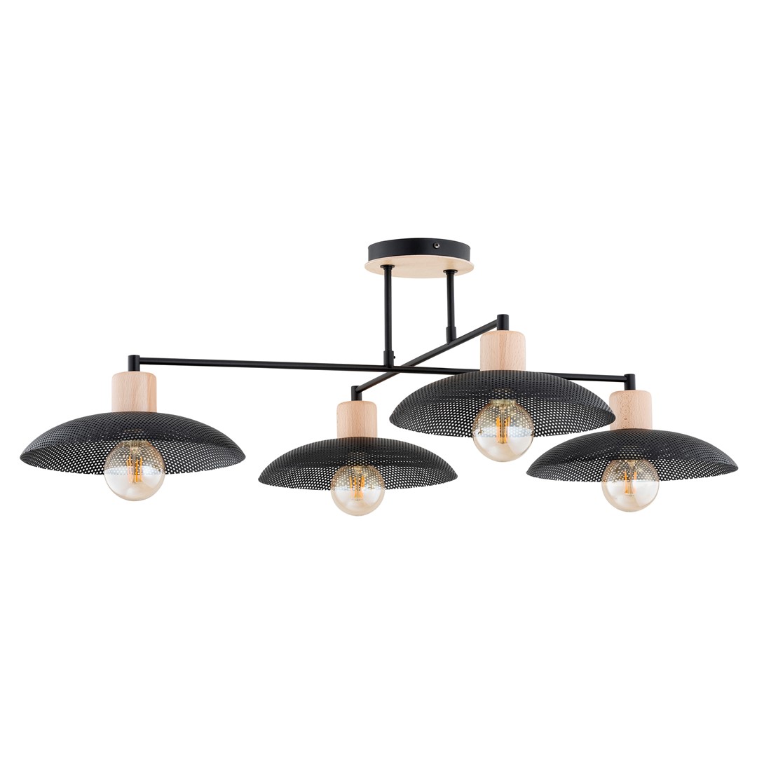 Emibig Luster KOBE 230V 15W MAX LED E27 Čelik Crna
