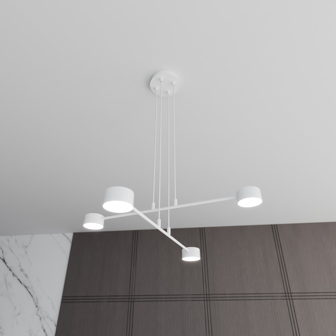 Emibig Visilica MODUS 230V 10W MAX LED GX53 Čelik Bijela