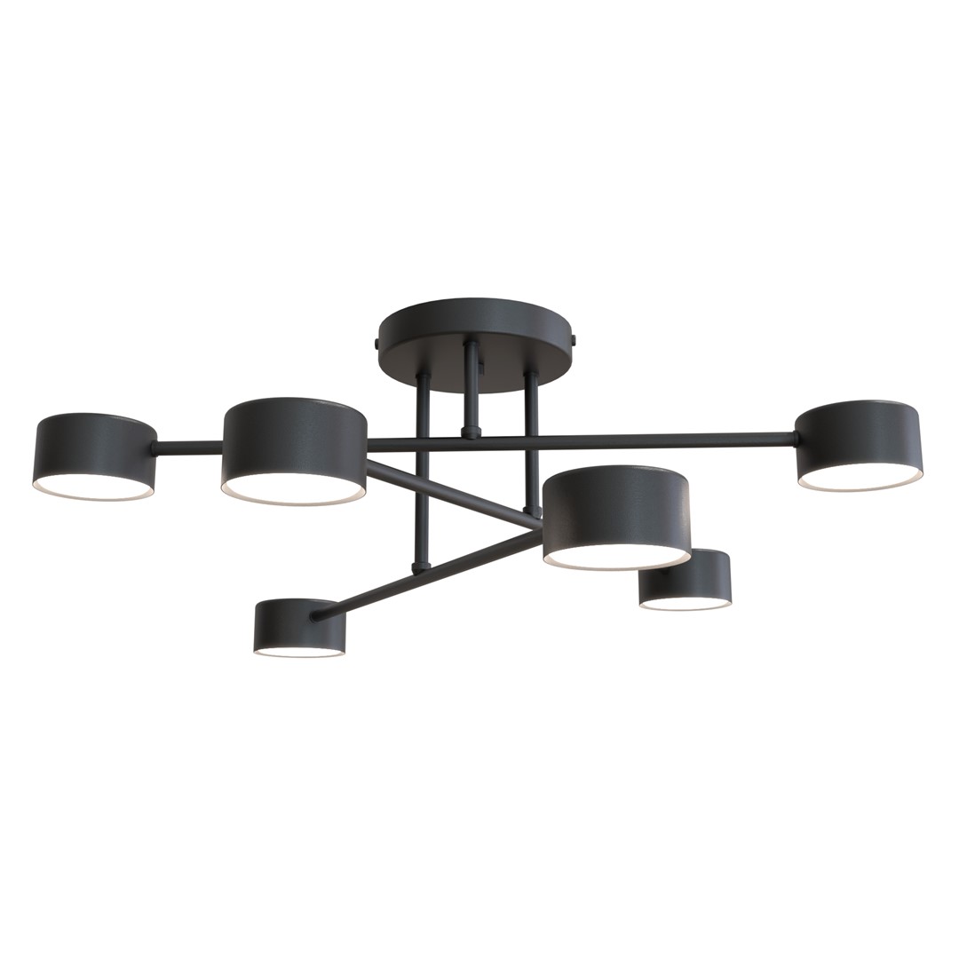 Emibig Stropna svjetiljka HALO 230V 10W MAX LED GX53 Čelik Crna