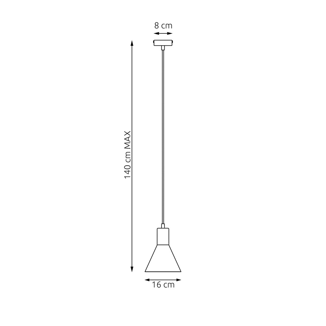Emibig Visilica ROSA 230 V 15W MAX LED E27 Čelik Bijela