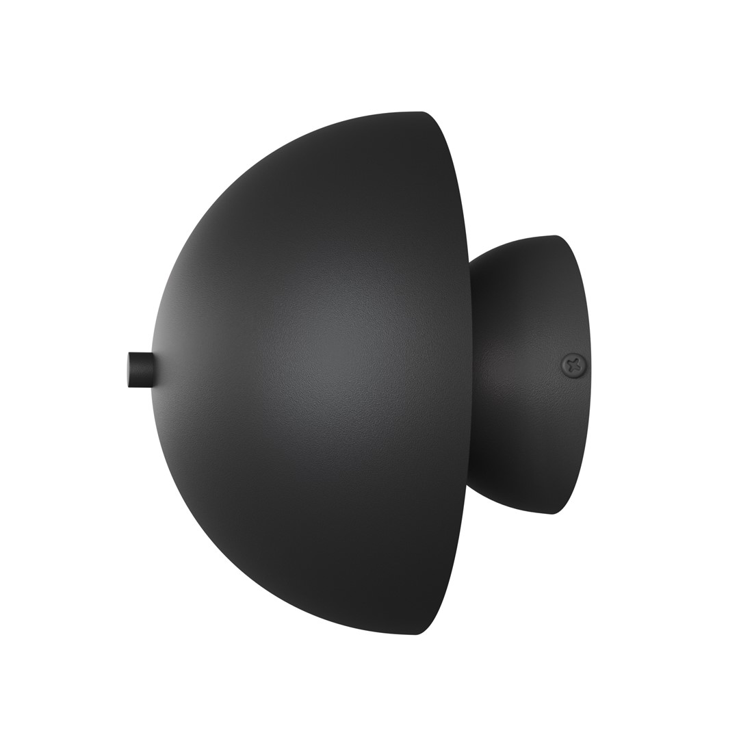Emibig Zidna lampa MUSH 230 V 8W MAX LED G9 Čelik Crna