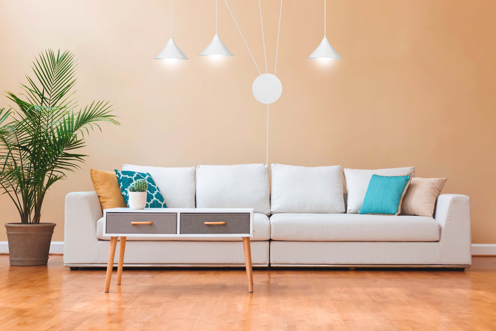 Emibig Visilica ABRAMO 230V 15W MAX LED E27 Čelik Bijela