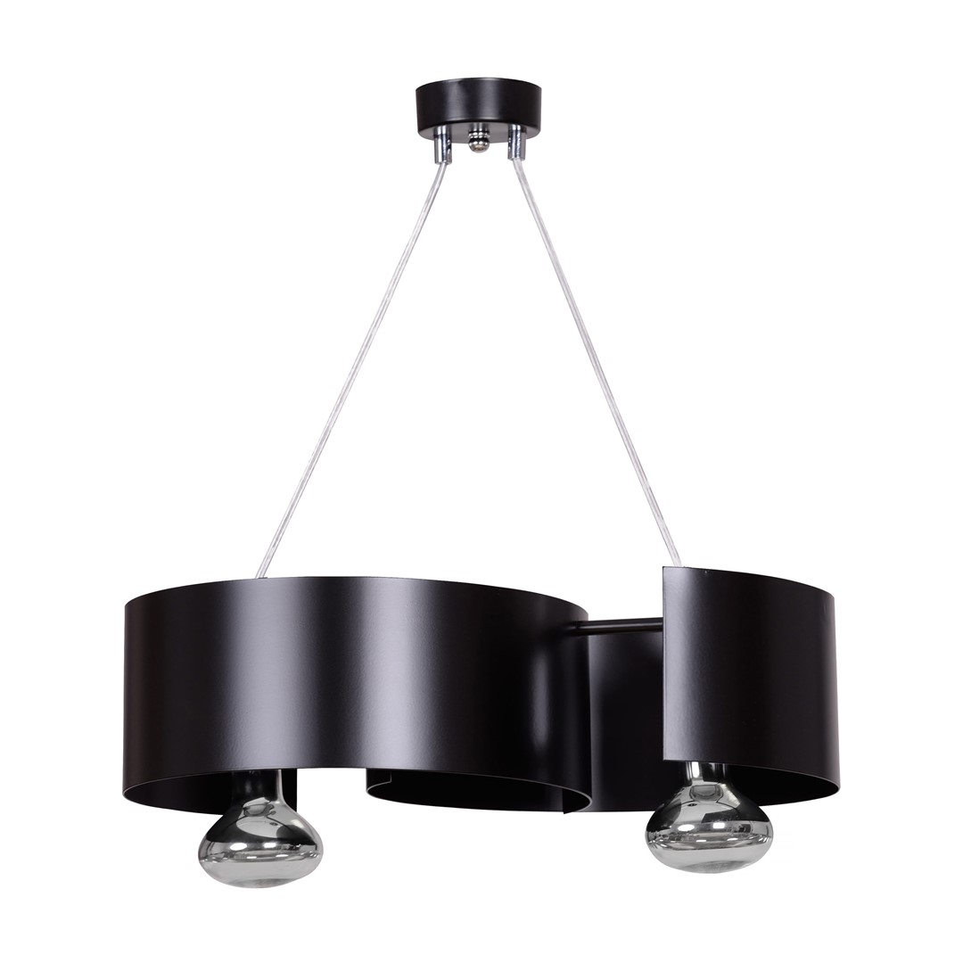 Emibig Visilica VIXON 230V 15W MAX LED E27 Čelik Crna