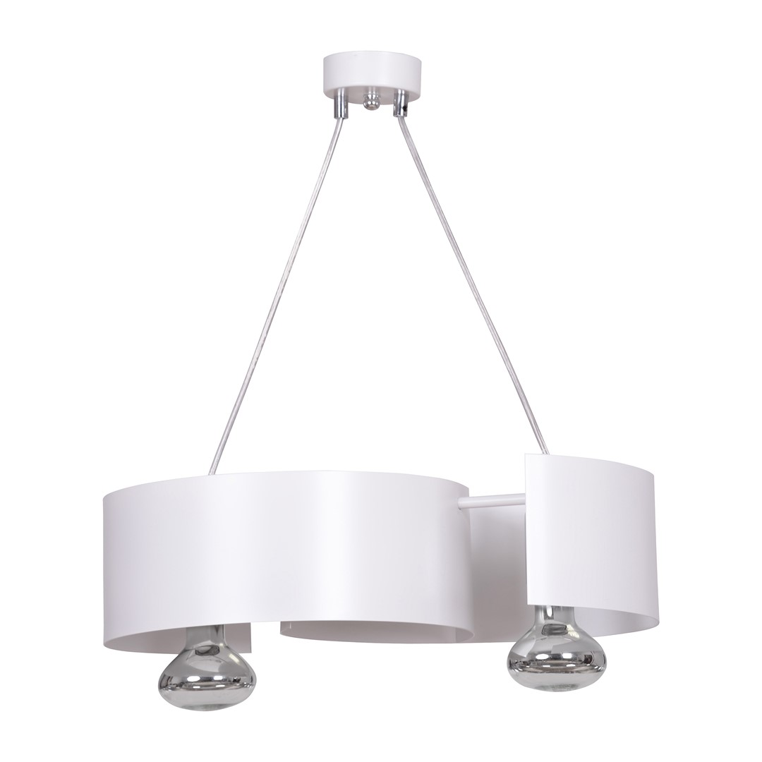 Emibig Visilica VIXON 230V 15W MAX LED E27 Čelik Bijela
