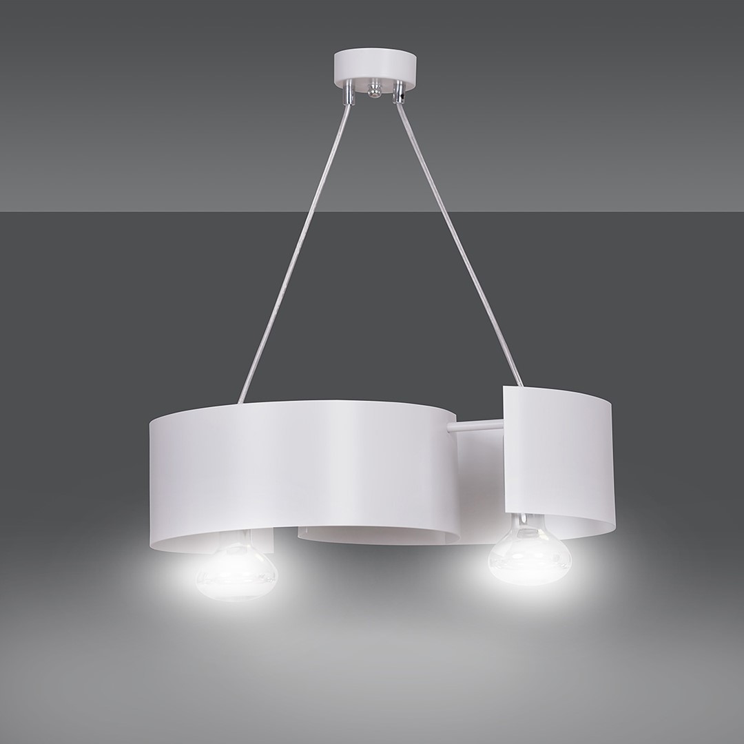 Emibig Visilica VIXON 230V 15W MAX LED E27 Čelik Bijela