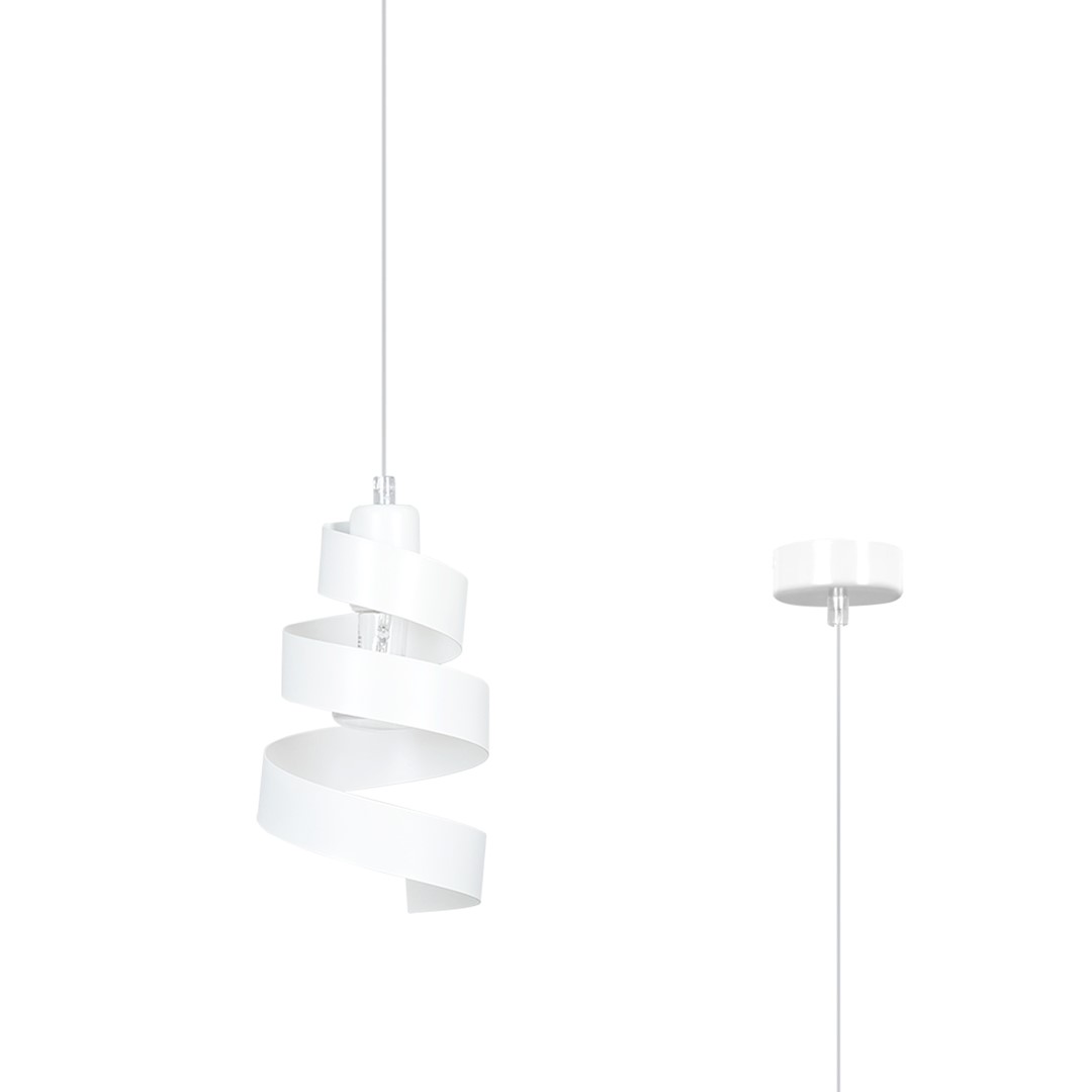 Emibig Visilica SAGA 230V 15W MAX LED E27 Čelik Bijela