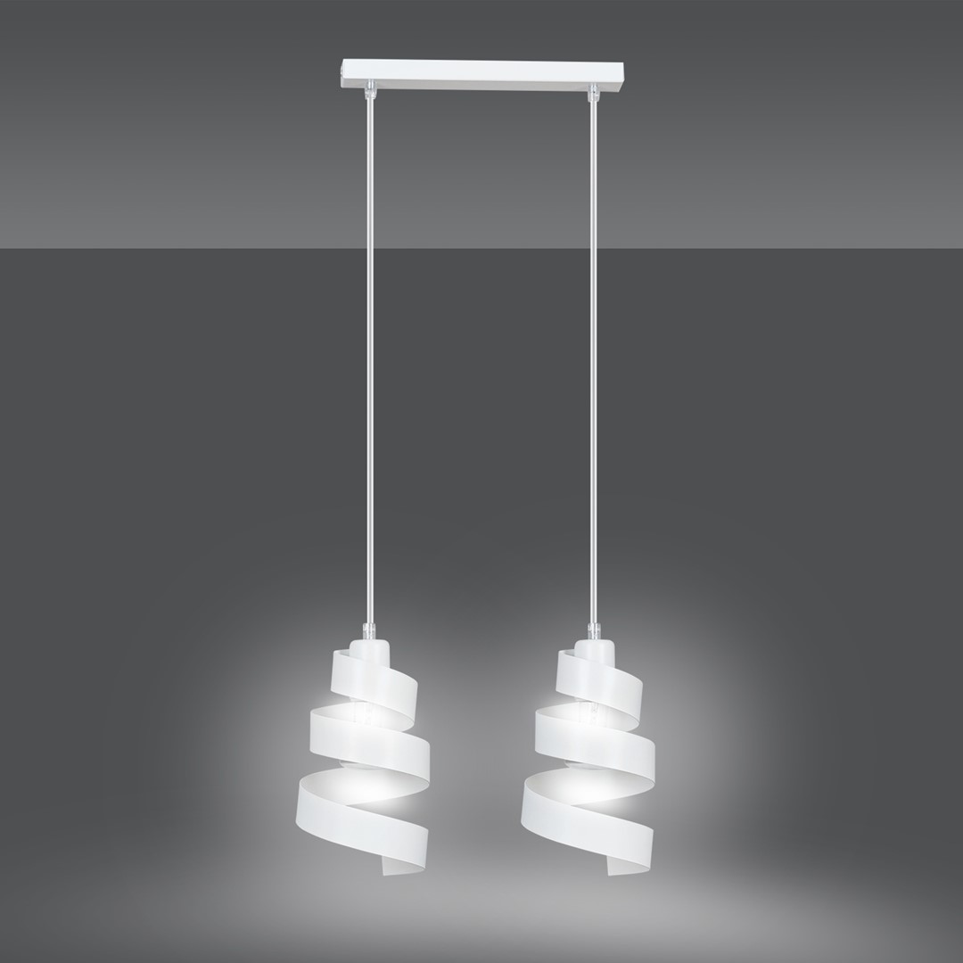 Emibig Visilica SAGA 230V 15W MAX LED E27 Čelik Bijela