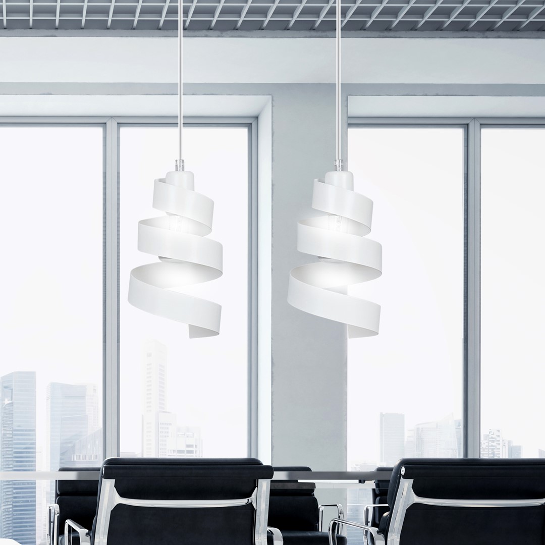 Emibig Visilica SAGA 230V 15W MAX LED E27 Čelik Bijela