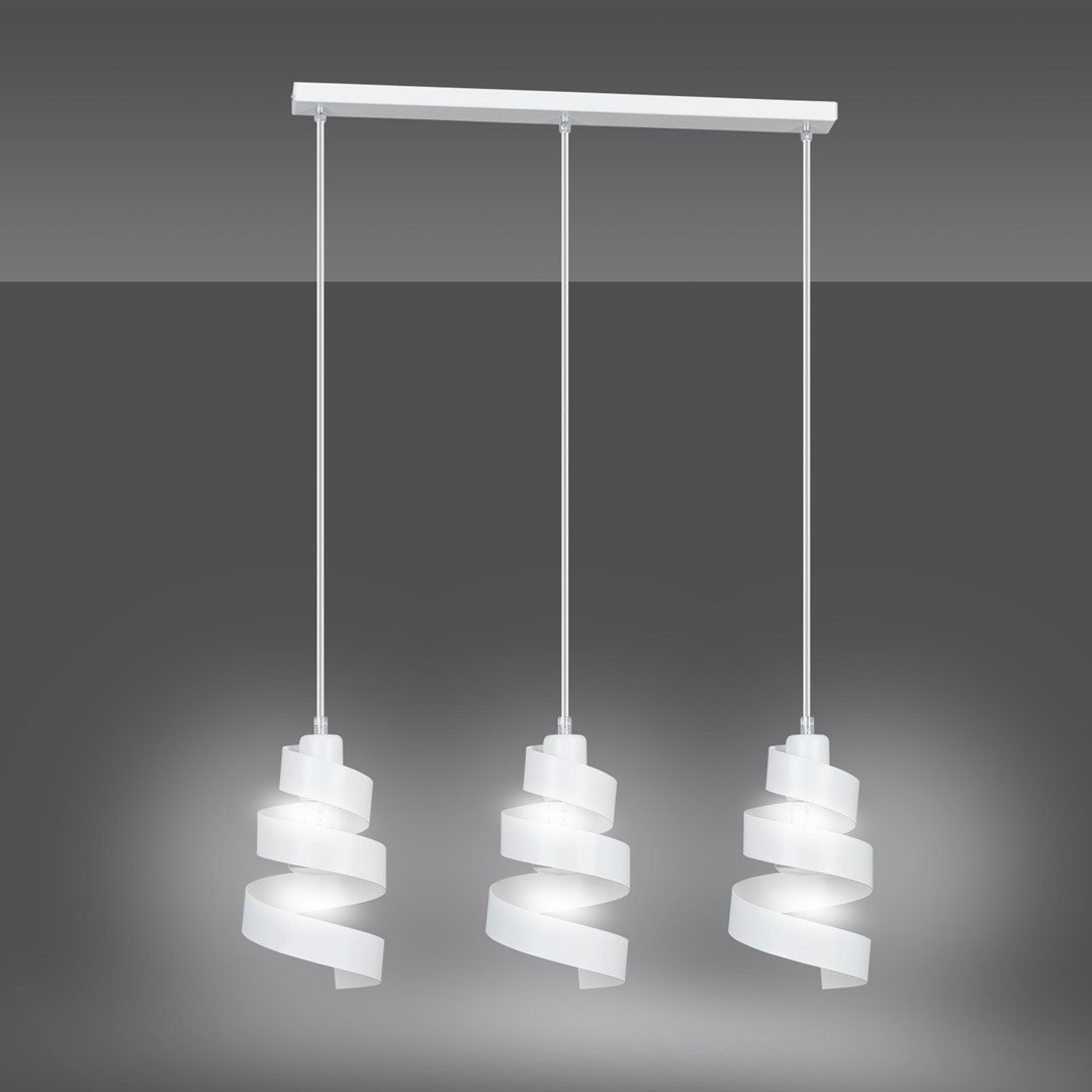 Emibig Visilica SAGA 230V 15W MAX LED E27 Čelik Bijela