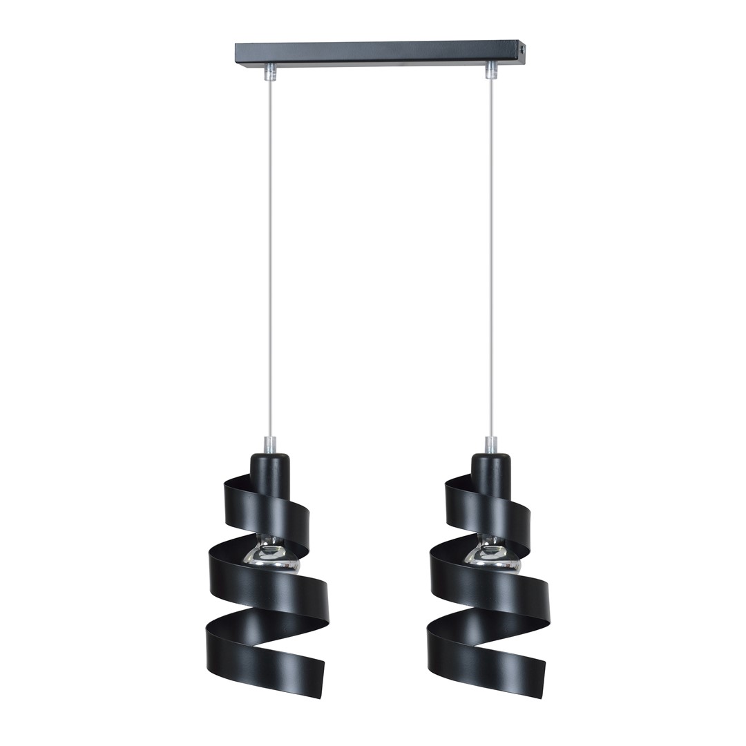 Emibig Visilica SAGA 230V 15W MAX LED E27 Čelik Crna