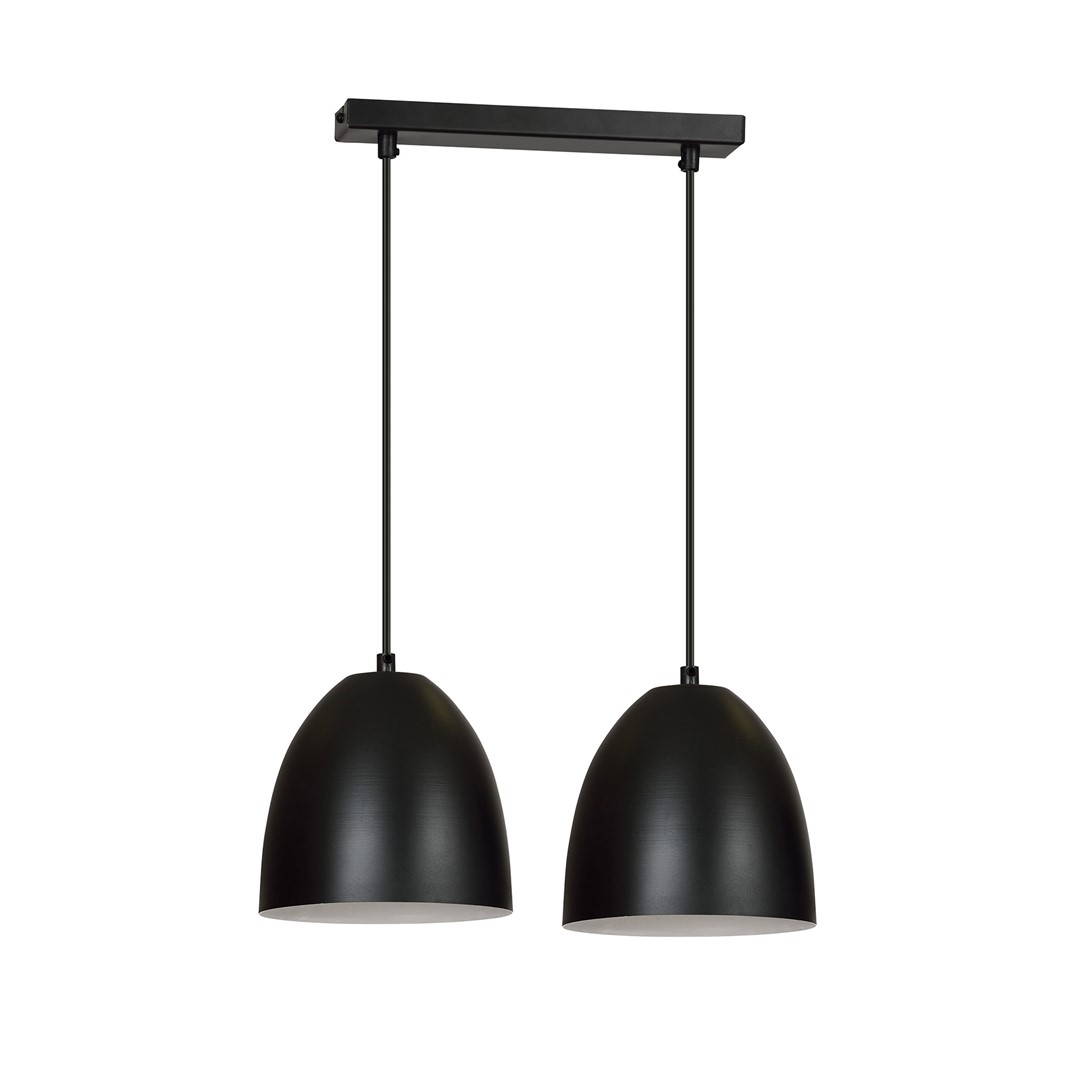 Emibig Visilica LENOX 230V 15W MAX LED E27 Čelik Crna/ Bijela