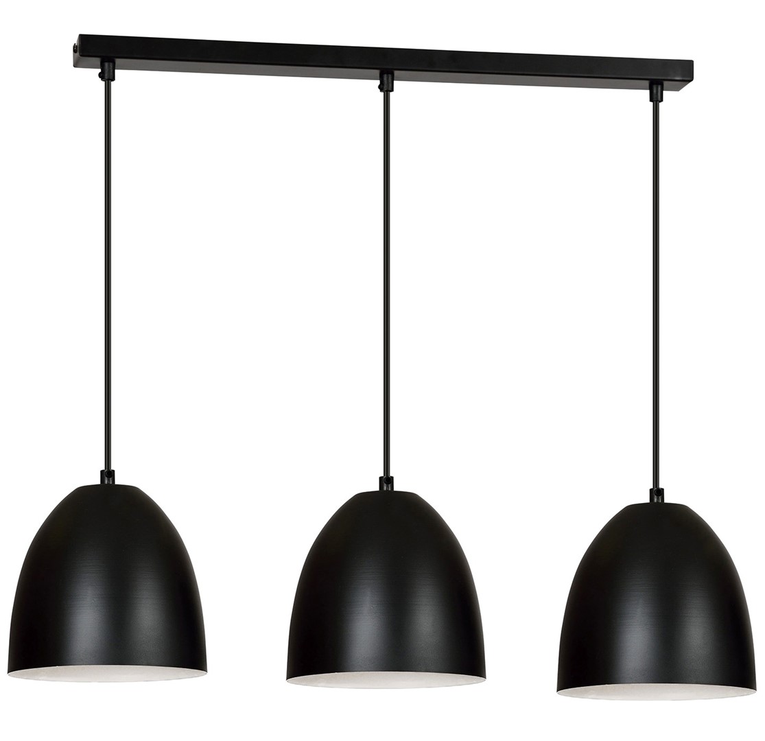 Emibig Visilica LENOX 230V 15W MAX LED E27 Čelik Crna/ Bijela