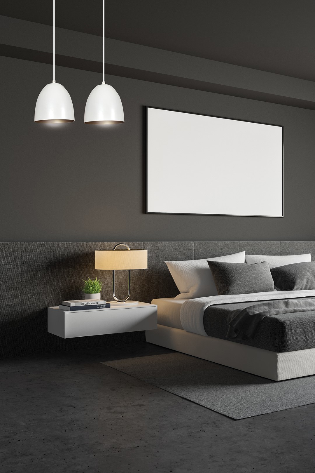 Emibig Visilica LENOX 230V 15W MAX LED E27 Čelik Bijela/ Zlatna