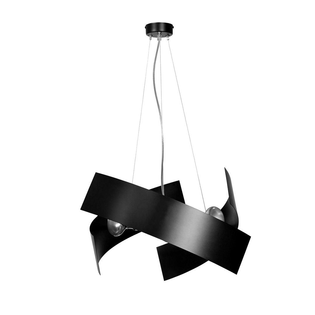 Emibig Visilica MODO 230V 15W MAX LED E27 Čelik Crna