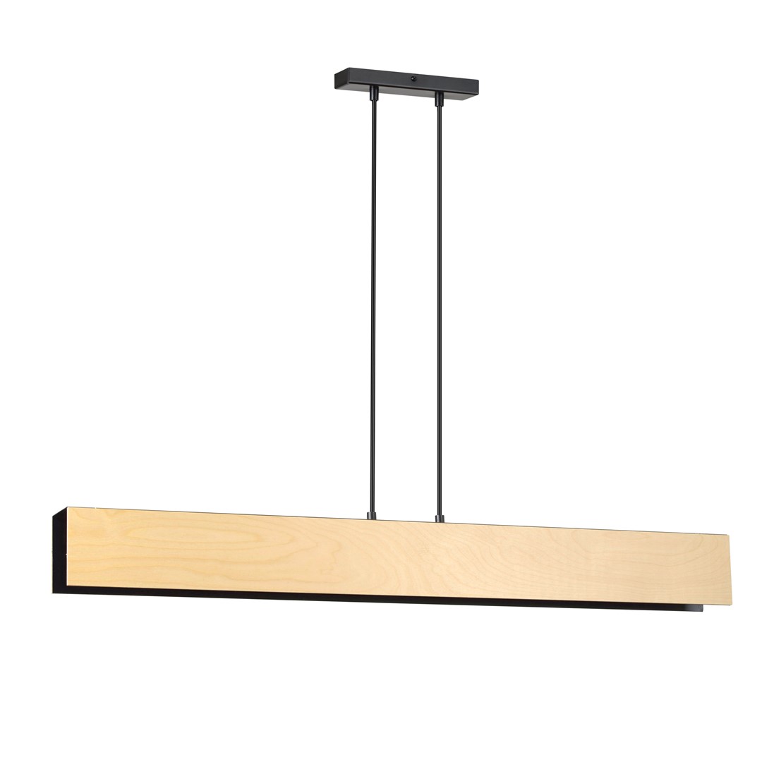 Emibig Visilica CARLO 230V 15W MAX LED E27 Čelik/ Šperploča Crna