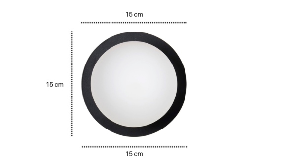 Emibig Zidna lampa MINERVA 230V 10W MAX LED E14 Čelik/ Staklo Crna