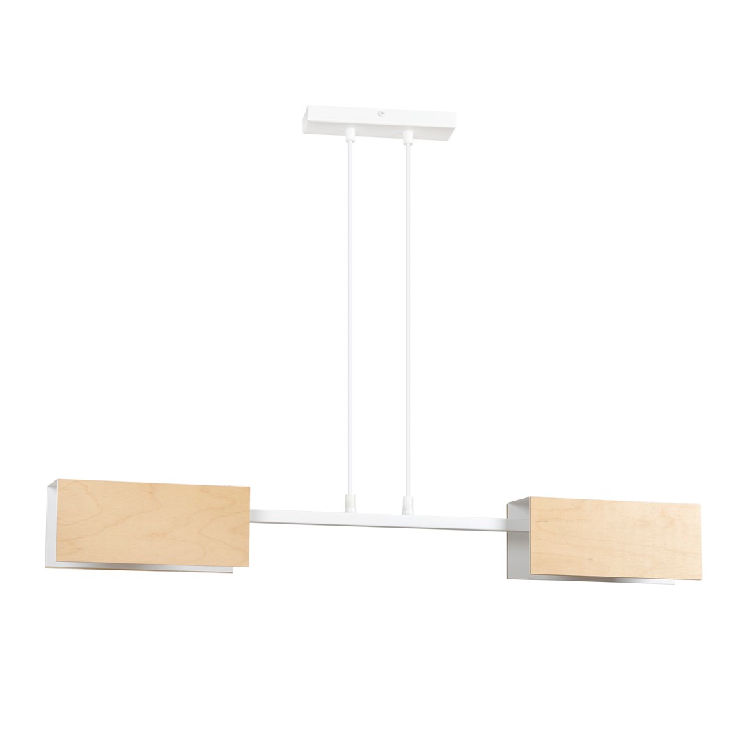 Emibig Visilica ZAPER 230V 15W MAX LED E27 Čelik/ Šperploča Bijela