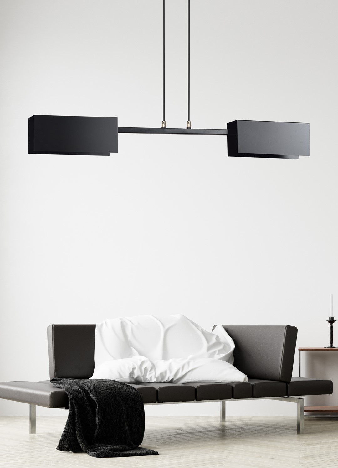 Emibig Visilica TOLOS 230V 15W MAX LED E27 Čelik Crna