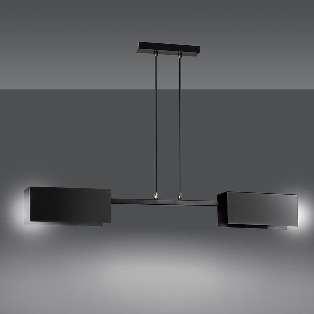 Emibig Visilica TOLOS 230V 15W MAX LED E27 Čelik Crna