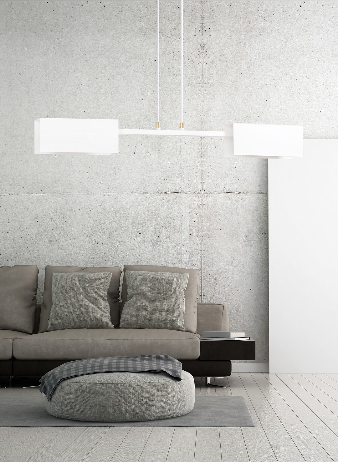 Emibig Visilica TOLOS 230V 15W MAX LED E27 Čelik Bijela