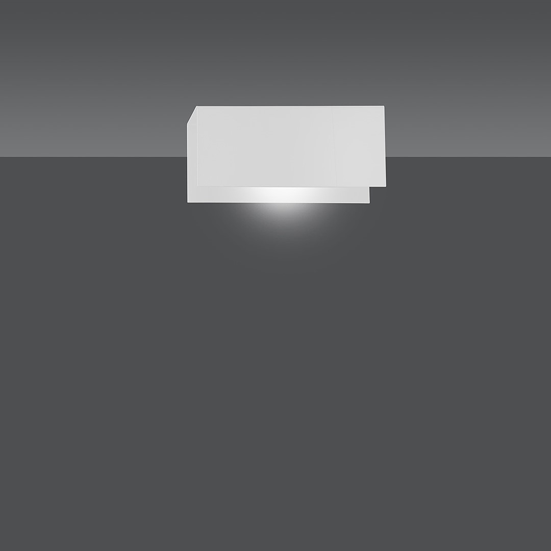Emibig Zidna lampa TOLOS 230V 15W MAX LED E27 Čelik Bijela