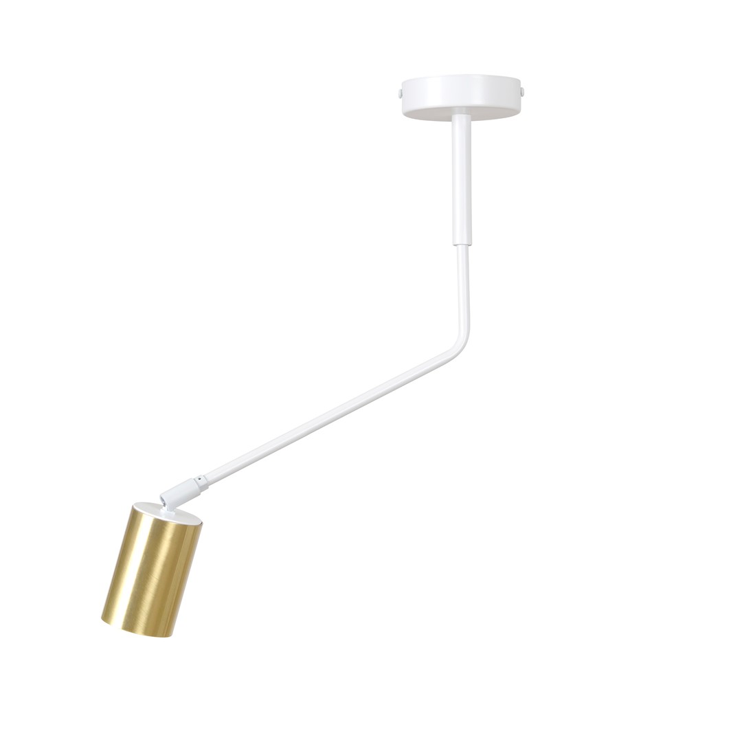 Emibig Stropna svjetiljka VERNO 230V 10W MAX LED GU10 Čelik Bijela