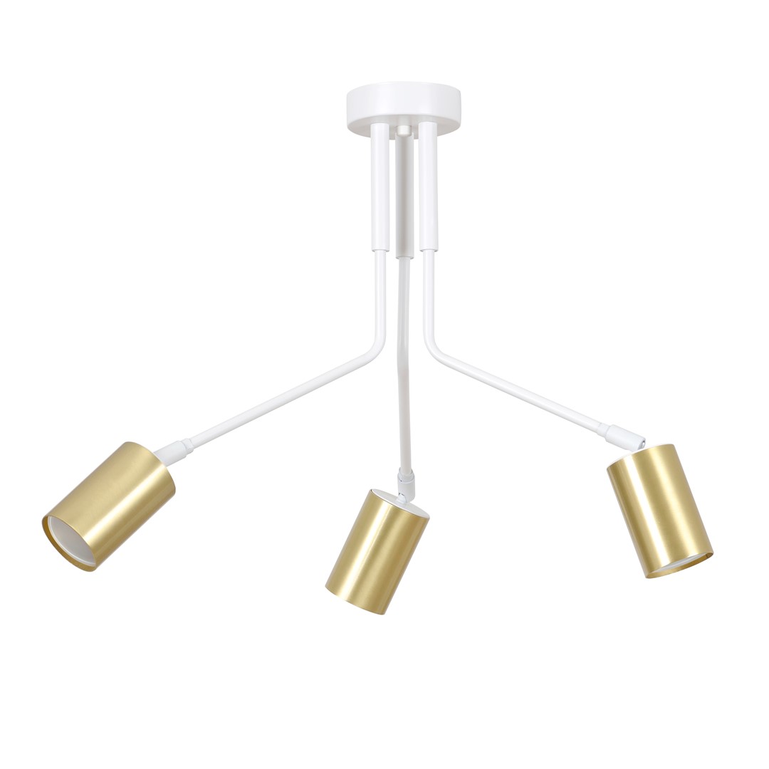 Emibig Stropna svjetiljka VERNO 230V 10W MAX LED GU10 Čelik Bijela