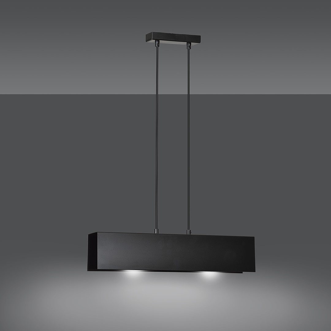 Emibig Visilica GENTOR 230V 15W MAX LED E27 Čelik Crna