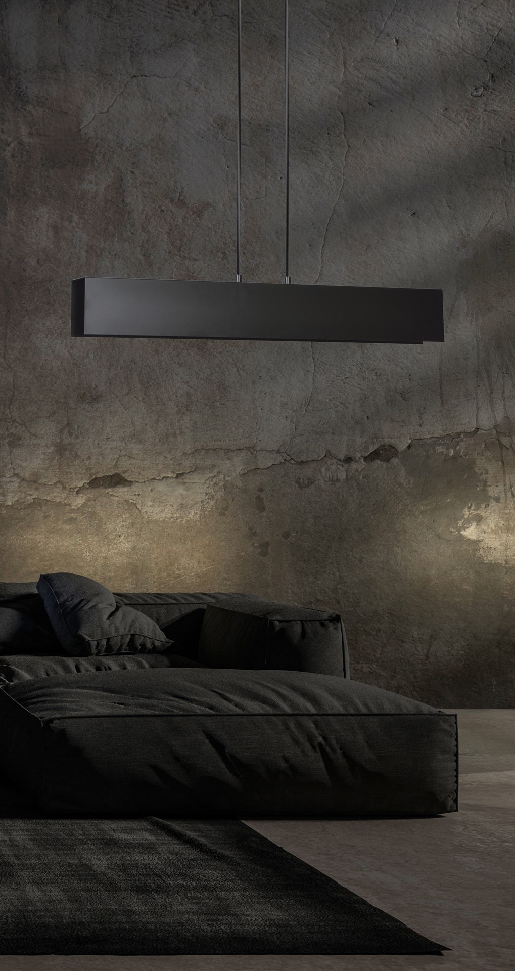 Emibig Visilica GENTOR 230V 15W MAX LED E27 Čelik Crna