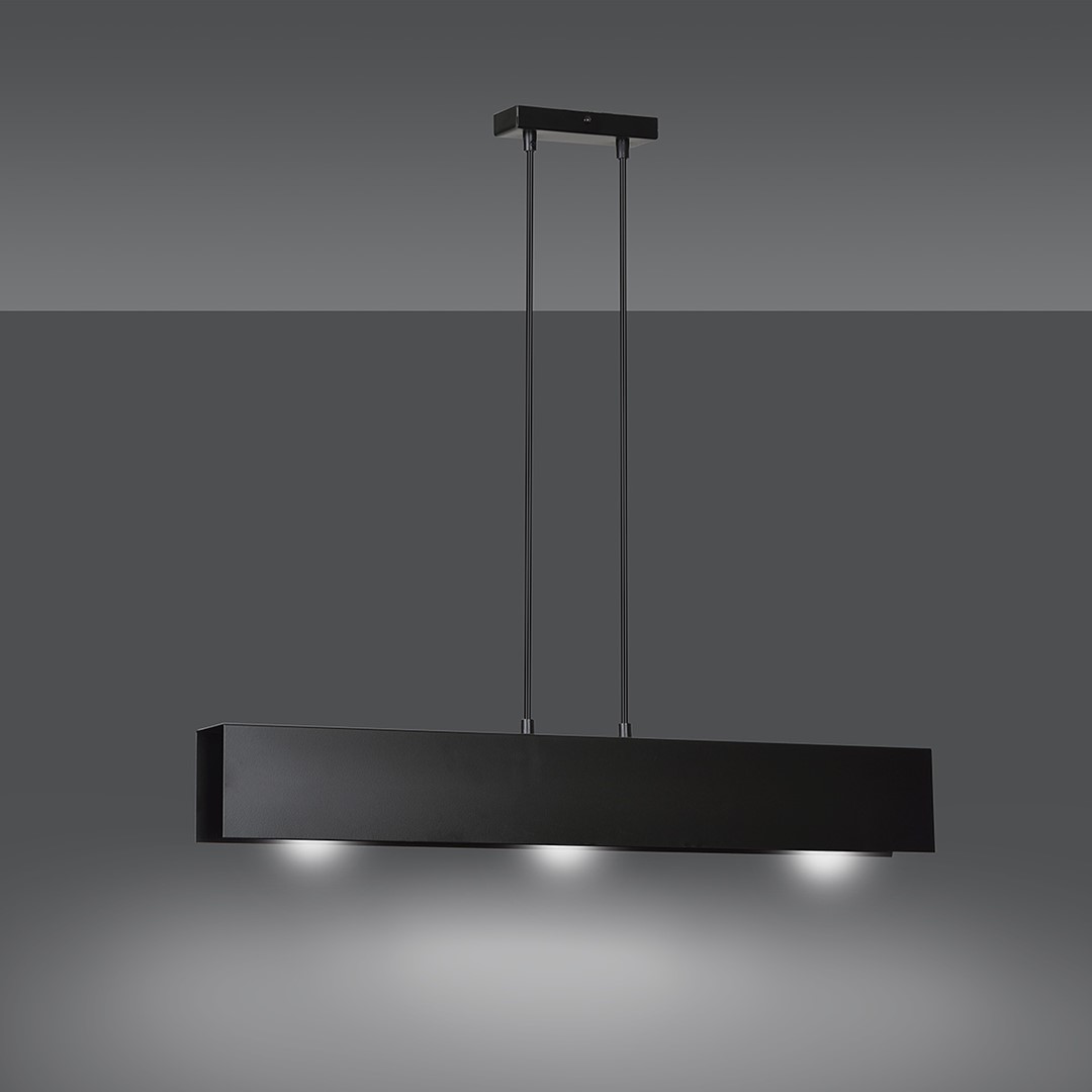 Emibig Visilica GENTOR 230V 15W MAX LED E27 Čelik Crna
