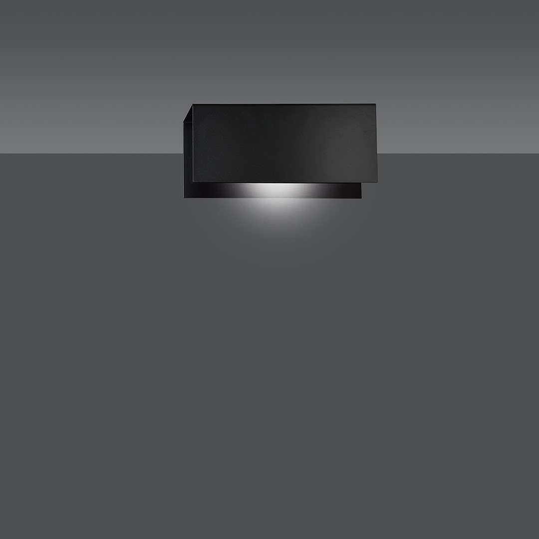 Emibig Zidna lampa GENTOR 230V 15W MAX LED E27 Čelik Crna