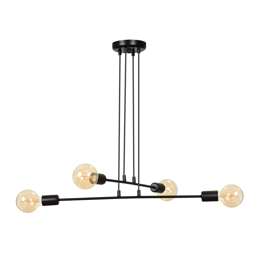 Emibig Visilica MULTIPO 230V 10W MAX LED E27 Čelik Crna