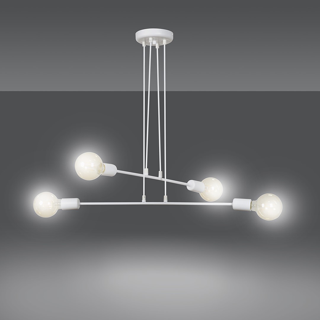 Emibig Visilica MULTIPO 230V 10W MAX LED E27 Čelik Bijela