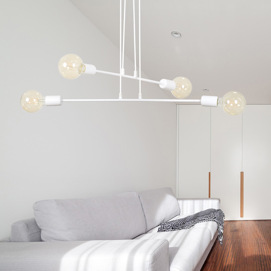 Emibig Visilica MULTIPO 230V 10W MAX LED E27 Čelik Bijela