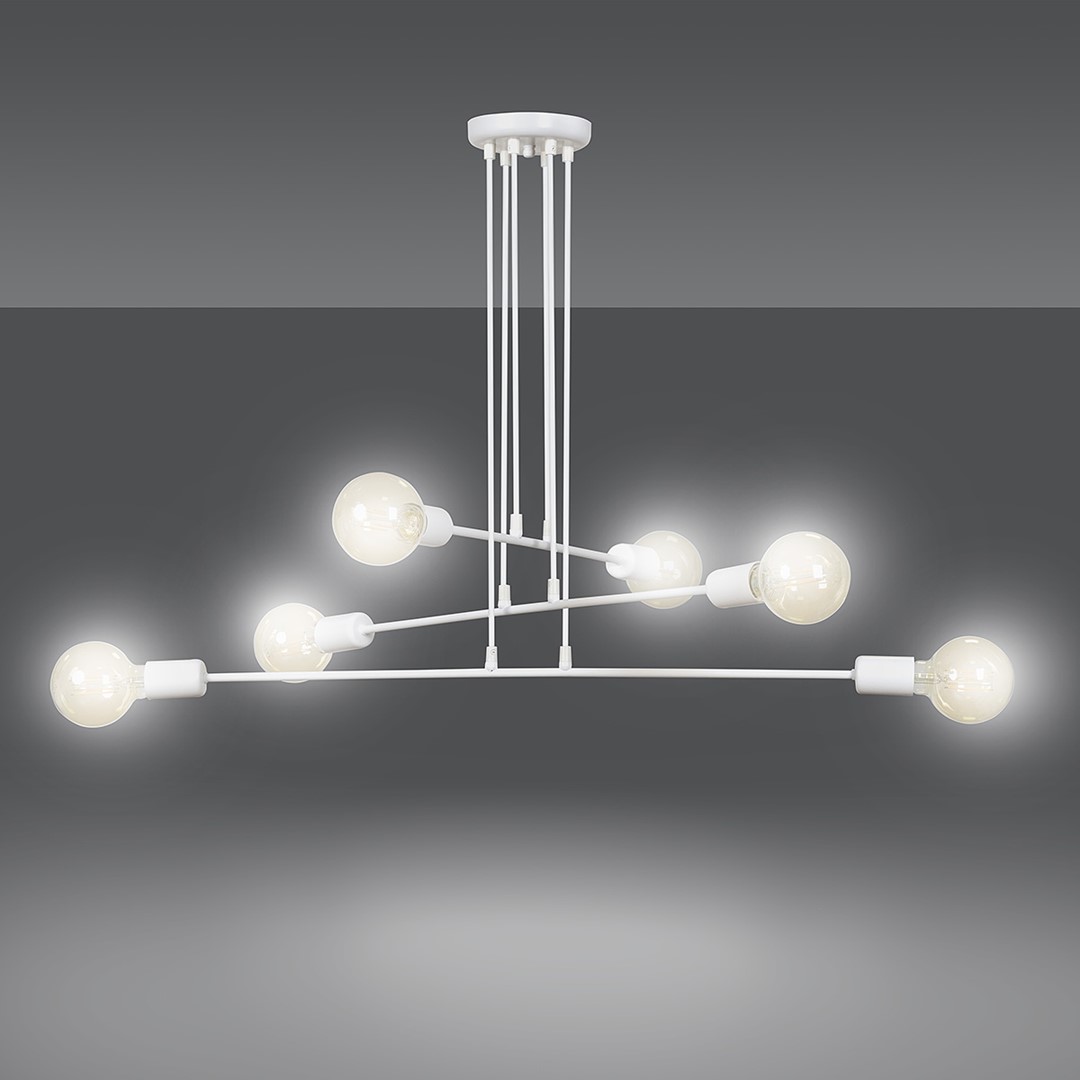 Emibig Visilica MULTIPO 230V 10W MAX LED E27 Čelik Bijela