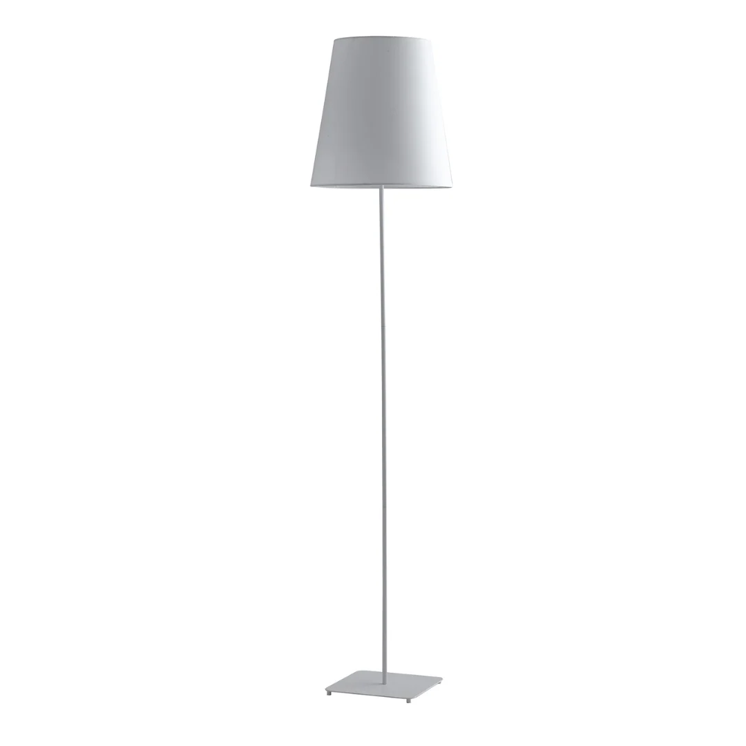 Luce Design Podna lampa ELVIS 1xE27 Metal/Tekstil Bijela